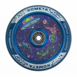Колесо для самоката Комета Чиллзон WH-CHILL,110 мм, Прозрачный синий / синий