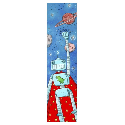 Шкурка (наклейка на деку) для самоката Комета Робот