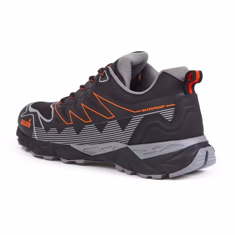 Кроссовки мужские демисезонные Norfin Ntx BOAT LOW OR 15832, черный/серый/оранжевый, размер 40