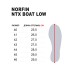Ботинки мужские демисезонные Norfin Ntx BOAT LOW OR 15832, черный/серый/оранжевый, размер 40