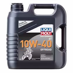 Масло моторное синтетическое для 4Т мотоциклов Liqui Moly Motobike 4T Offroad 10W40, 4л