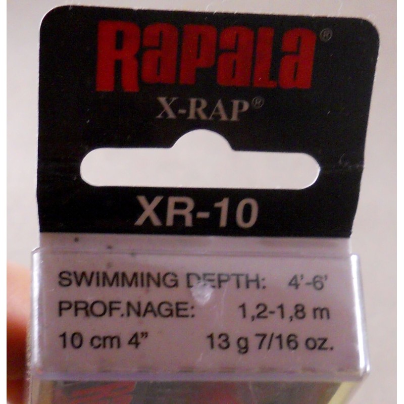 Воблер Rapala X-Rap XR10-SB, 100 мм, 13 гр.