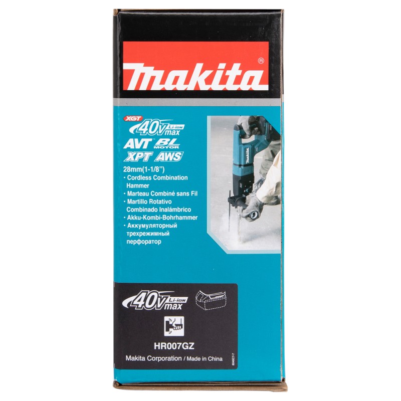 Перфоратор аккумуляторный Makita HR007GZ (с АКБ BL4040 и ЗУ DC40RA)
