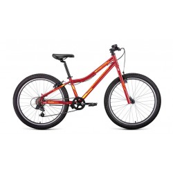 Велосипед Forward Titan 24 1.0, рама 12", 6 скоростей, красный