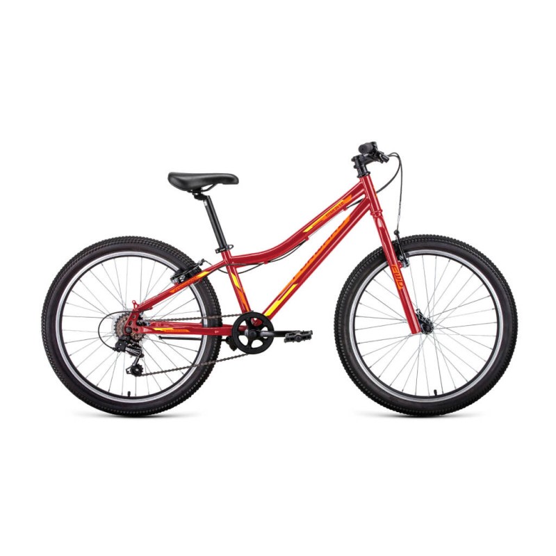 Велосипед Forward Titan 24 1.0, рама 12", 6 скоростей, красный