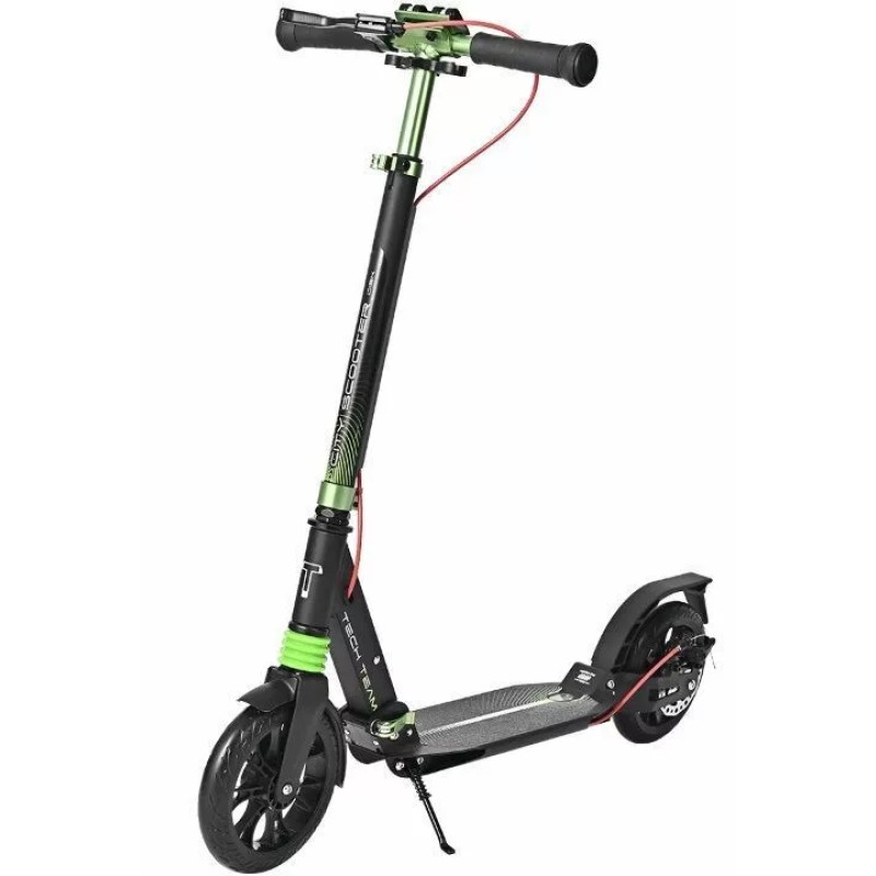 Самокат Tech Team City Scooter Disk Brake NN007589, зеленый