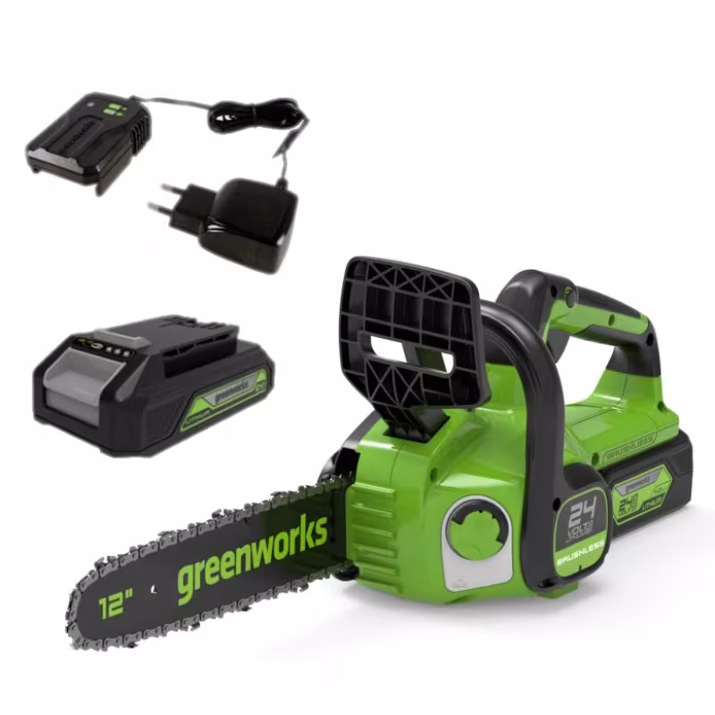 Электропила аккумуляторная Greenworks GD24CS30K4