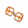 Комплект педалей Tech Team N-9 Orange NN007286, нейлон, съемные шипы, ось Cr-Mo, промподшипники, 9/16", 119x115 мм, оранжевый