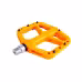 Комплект педалей Tech Team N-9 Orange NN007286, нейлон, съемные шипы, ось Cr-Mo, промподшипники, 9/16", 119x115 мм, оранжевый