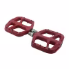 Комплект педалей Tech Team N-9 Red NN007288, нейлон, съемные шипы, ось Cr-Mo, промподшипники, 9/16", 119x115 мм, красный
