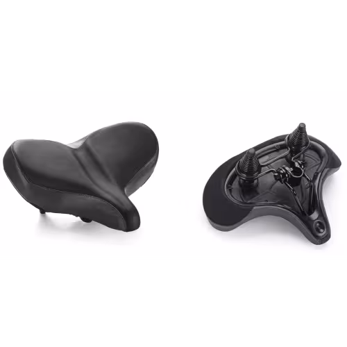 Седло велосипедное VXM Black Super Cruiser, 325х265 мм