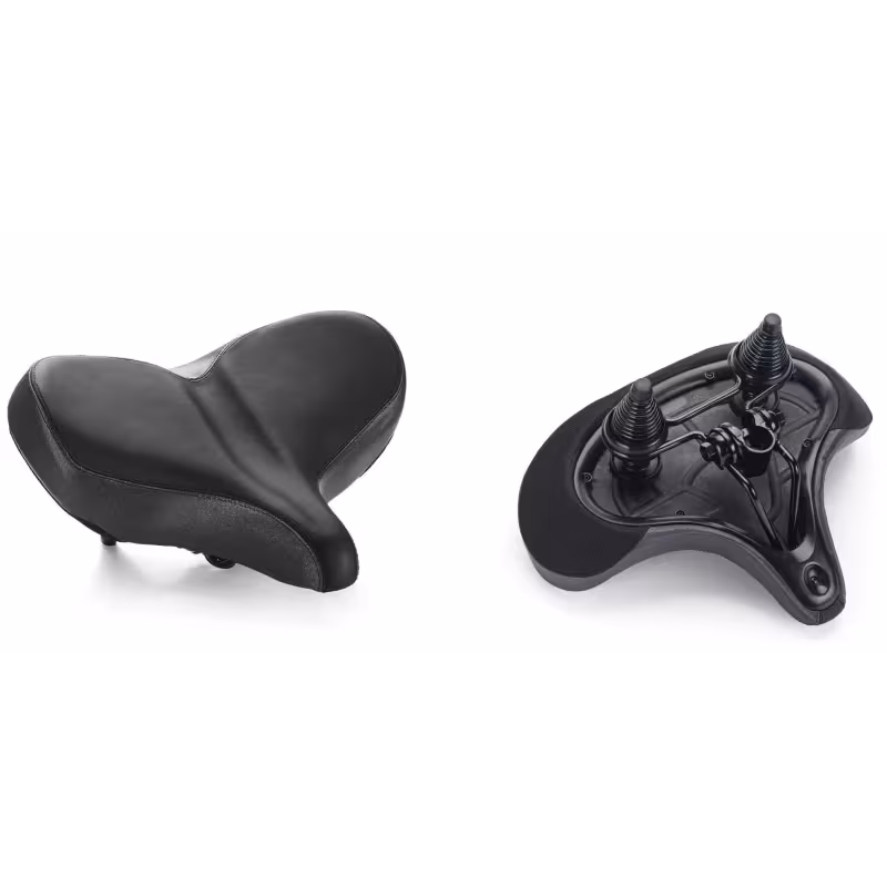 Седло велосипедное VXM Black Super Cruiser, 325х265 мм