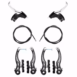 Тормоза S-Shine V-brake, комплект передний и задний, 60 мм