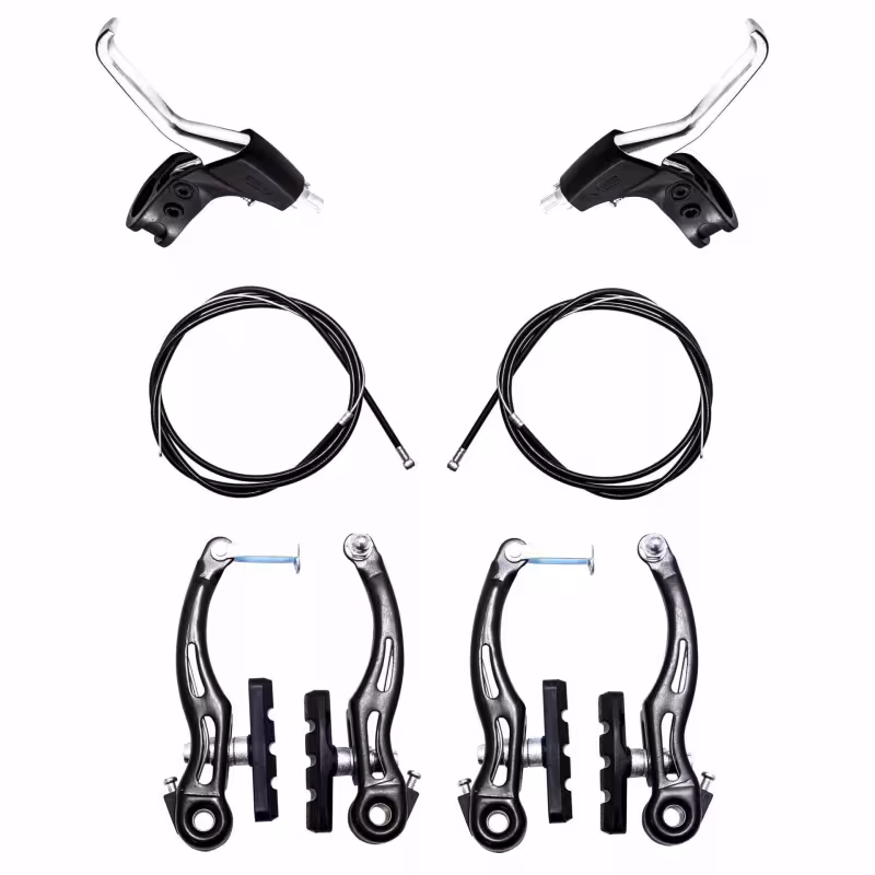 Тормоза S-Shine V-brake, комплект передний и задний, 60 мм