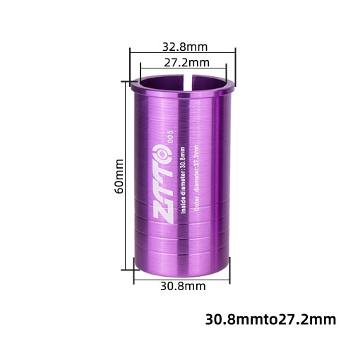 Адаптер для подседельного штыря ZTTO УТ00024619, 27,2/30,8х60 