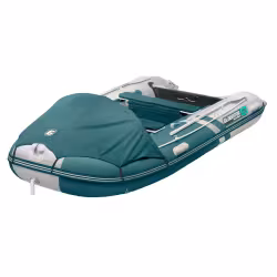 Надувная лодка ПВХ Gladiator C370AL, пайол алюминиевый, сине-зеленый/белый