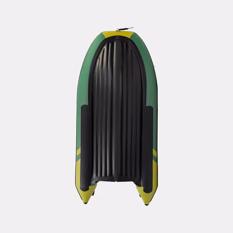 Надувная лодка ПВХ Gladiator E380PRO, НДНД, зеленый/желтый