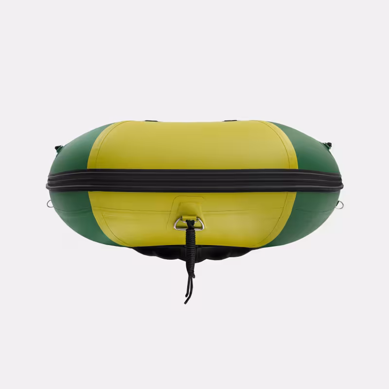 Надувная лодка ПВХ Gladiator E380PRO, НДНД, зеленый/желтый