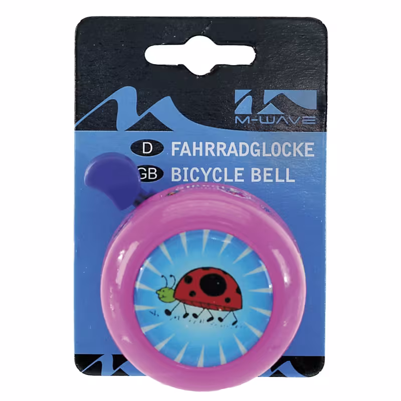 Звонок велосипедный с 3D-рисуноком M-Wave, алюминий/пластик, D53 мм