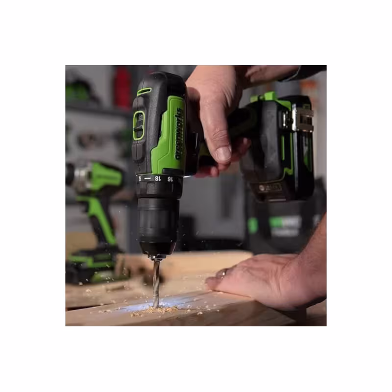 Дрель-шуруповерт ударная аккумуляторная Greenworks GD24DD60