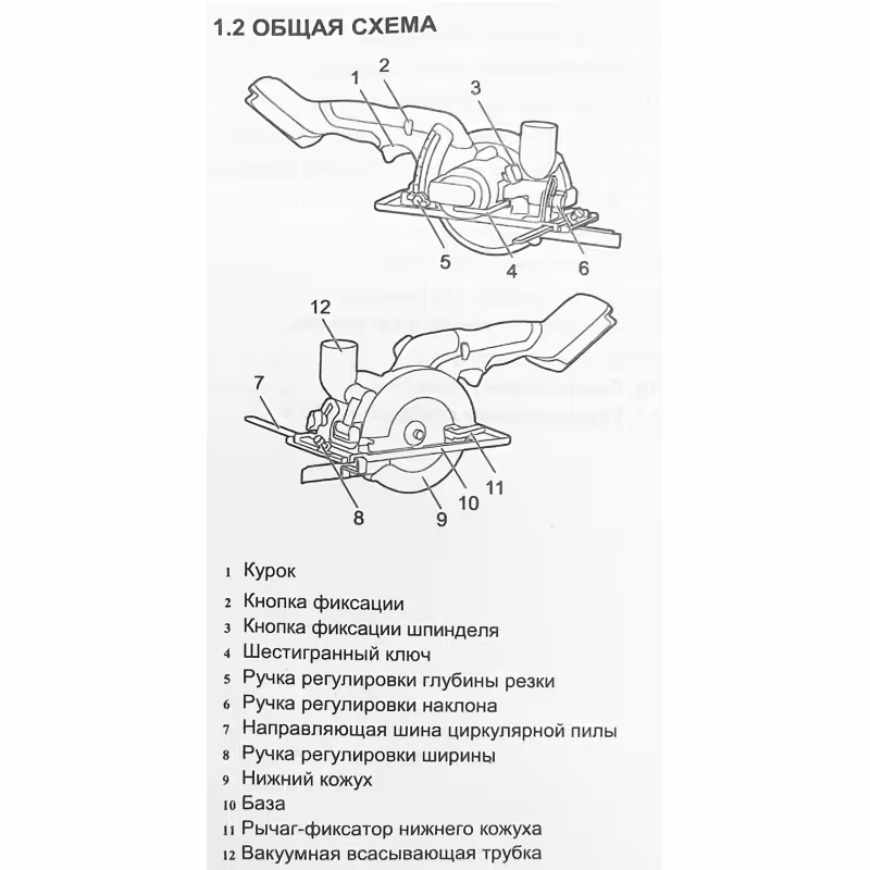 Пила дисковая аккумуляторная Greenworks G24MCS