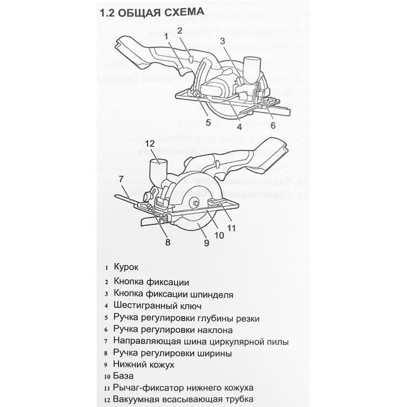 Пила дисковая аккумуляторная Greenworks G24MCS