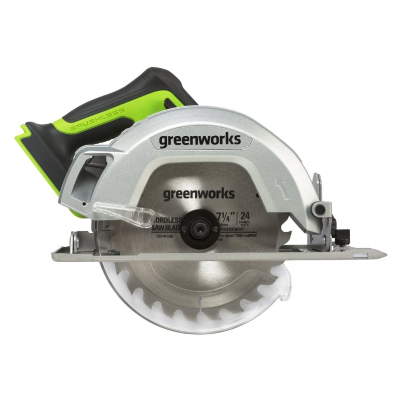 Пила дисковая аккумуляторная Greenworks GD24CS