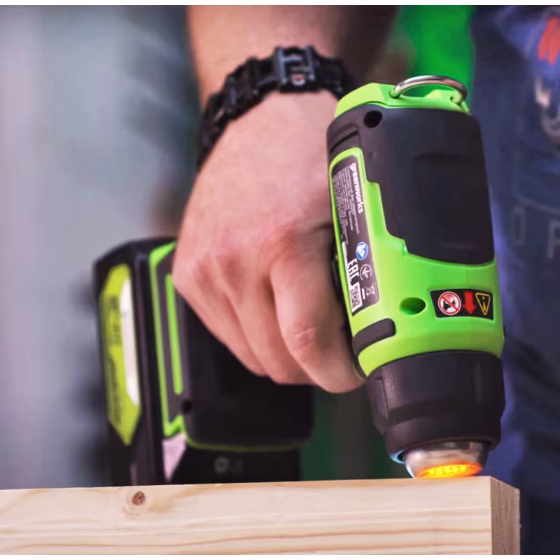 Фен строительный аккумуляторный Greenworks G24HG