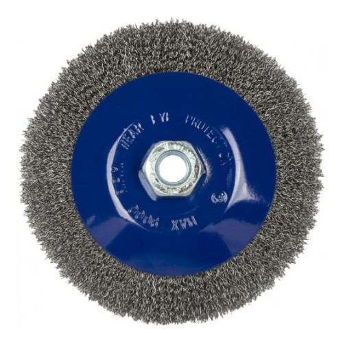 Кордщетка для УШМ Практика 799-925 радиальная с наклоном мягкая, 150 мм, М14
