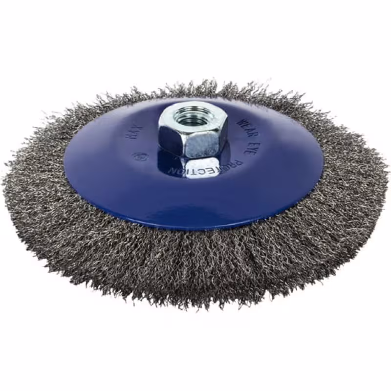 Кордщетка для УШМ Практика 799-925 радиальная с наклоном мягкая, 150 мм, М14