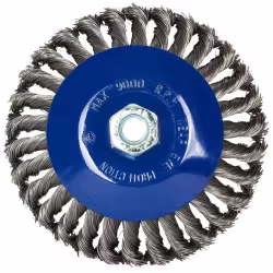 Кордщетка для УШМ Практика 799-901 радиальная витая наклонная, 150 мм, M14 