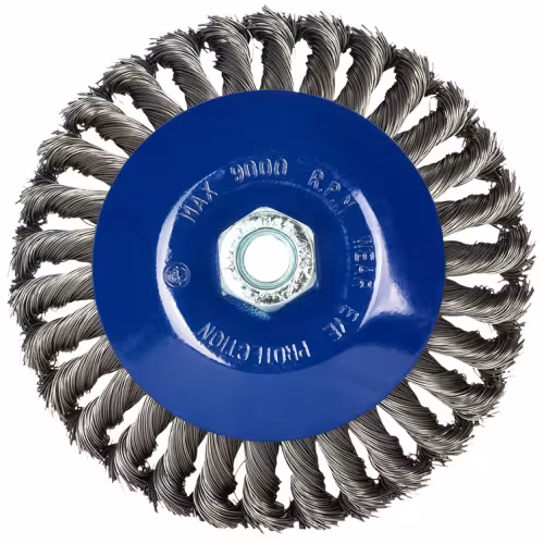 Кордщетка для УШМ Практика 799-901 радиальная витая наклонная, 150 мм, M14 