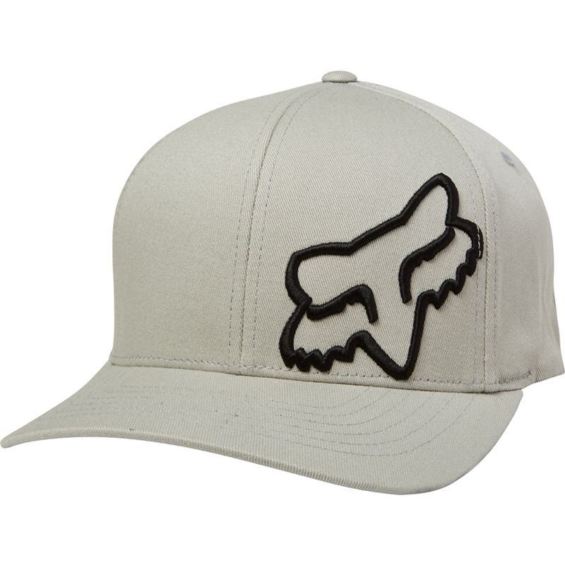 Кепка-бейсболка Fox Flex 45 Flexfit Hat Steel Grey, хлопок, серый, размер L/XL