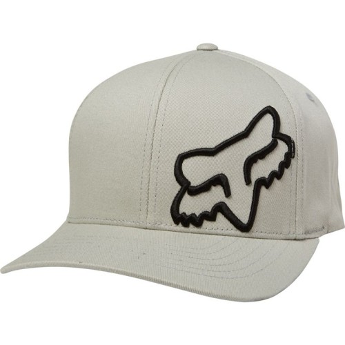 Кепка-бейсболка Fox Flex 45 Flexfit Hat Steel Grey, хлопок, серый, размер S/M