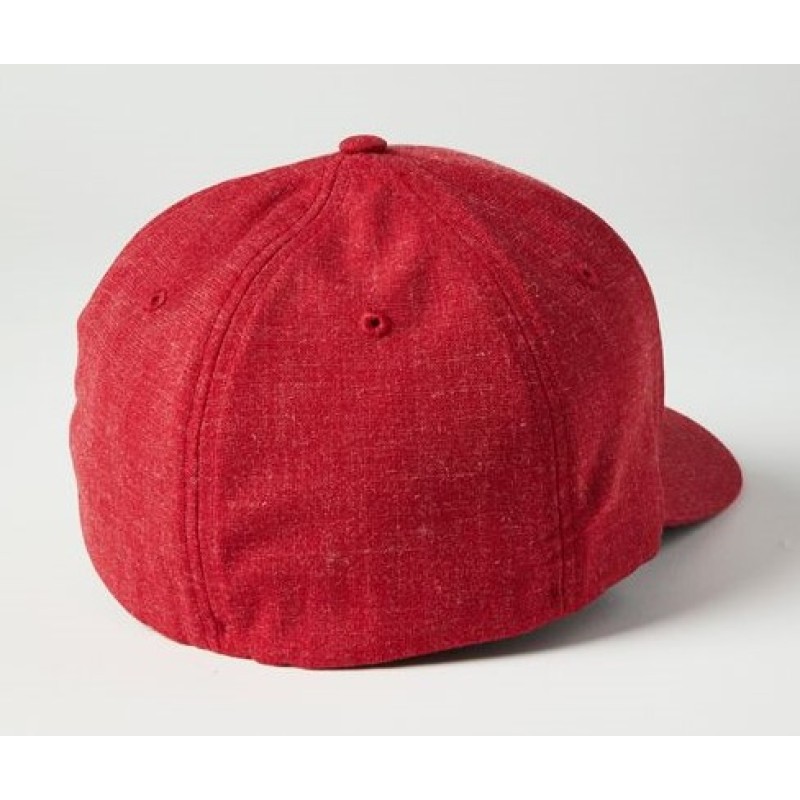 Кепка-бейсболка Fox Non Stop Flexfit Hat Chili, красный, размер S/M
