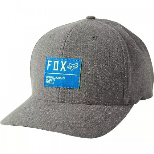 Кепка-бейсболка Fox Non Stop Flexfit Hat Pewter, серый, размер L/XL