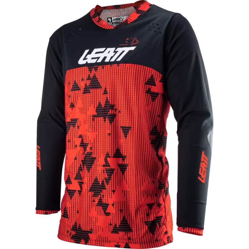 Джерси мужское Leatt Moto 4.5 Enduro Jersey Red, полиэстер, красный/черный, размер L