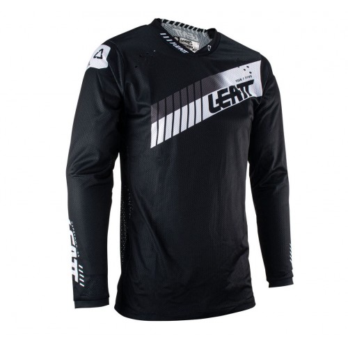 Джерси мужское Leatt Moto 4.5 Lite Jersey Black, полиэстер, черный, размер L