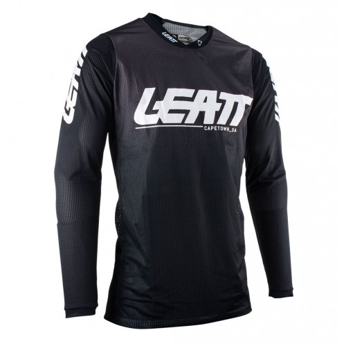 Джерси мужское Leatt Moto 4.5 X-Flow Jersey Black, полиэстер, черный, размер M