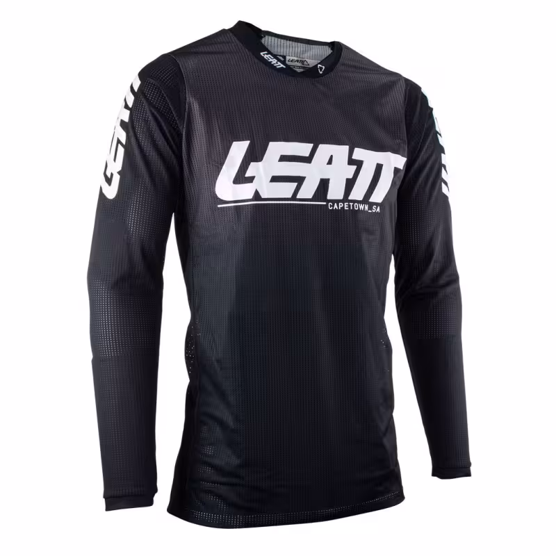Джерси мужское Leatt Moto 4.5 X-Flow Jersey Black, полиэстер, черный, размер XXL
