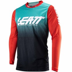 Джерси мужское Leatt Moto 4.5 X-Flow Jersey Fuel, полиэстер, разноцветный, размер L