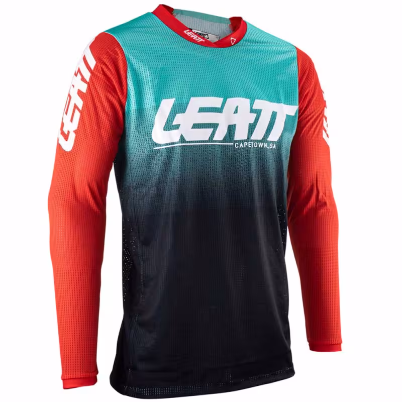Джерси мужское Leatt Moto 4.5 X-Flow Jersey Fuel, полиэстер, разноцветный, размер L