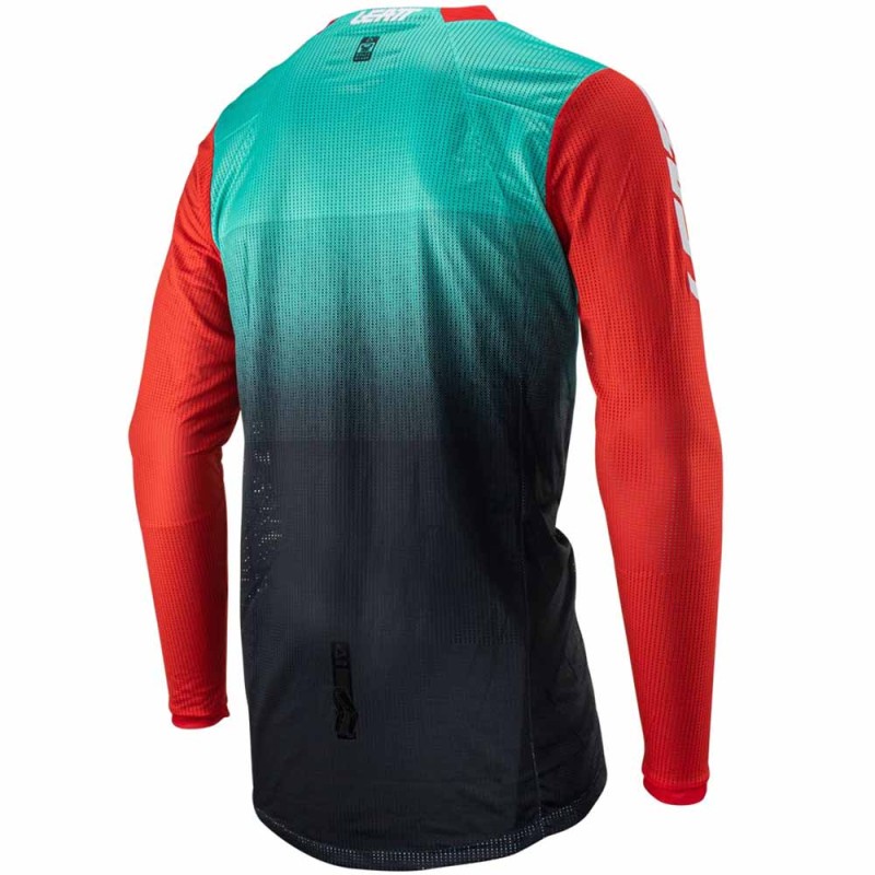 Джерси мужское Leatt Moto 4.5 X-Flow Jersey Fuel, полиэстер, разноцветный, размер XXL