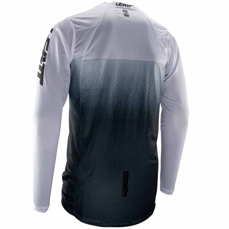 Джерси мужское Leatt Moto 4.5 X-Flow Jersey White, полиэстер, черный/белый, размер XL