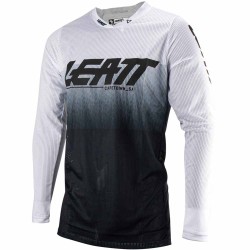 Джерси мужское Leatt Moto 4.5 X-Flow Jersey White, полиэстер, черный/белый, размер XXL