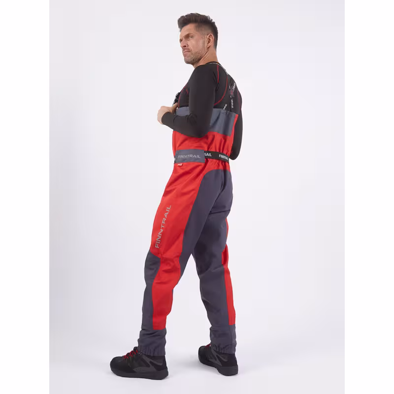 Полукомбинезон-вейдерсы Finntrail Aquamaster 1536 Red, мембрана Hard-Tex, красный, размер 58-60 (XXL), 185-195 см
