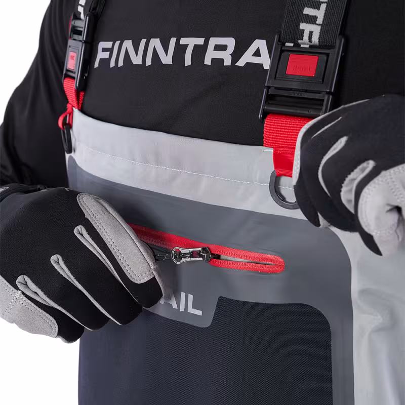 Полукомбинезон-вейдерсы Finntrail Greenwood 1533, мембрана Hard-Tex, серый, размер 54-56 (MK), 170-180 см