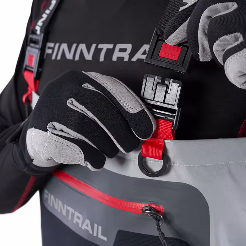 Полукомбинезон-вейдерсы Finntrail Greenwood 1533, мембрана Hard-Tex, серый, размер 58-60 (XXL), 185-195 см