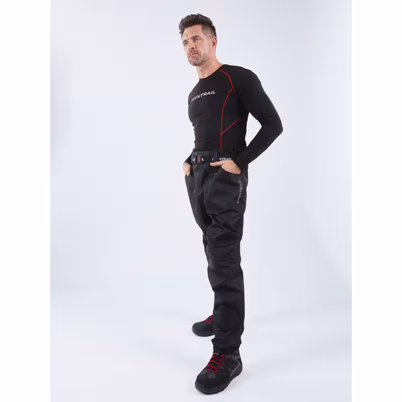Брюки-вейдерсы Finntrail Runner 1519, мембрана Hard-Tex, черный, размер 40-42 (XS), 155-165 см