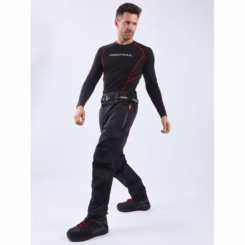 Брюки-вейдерсы Finntrail Runner 1519, мембрана Hard-Tex, черный, размер 40-42 (XS), 155-165 см